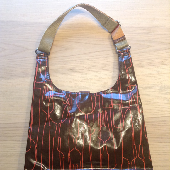 NWOTs Orla Kiely Graphic art bag in Brown/Pink - Picture 2 of 6